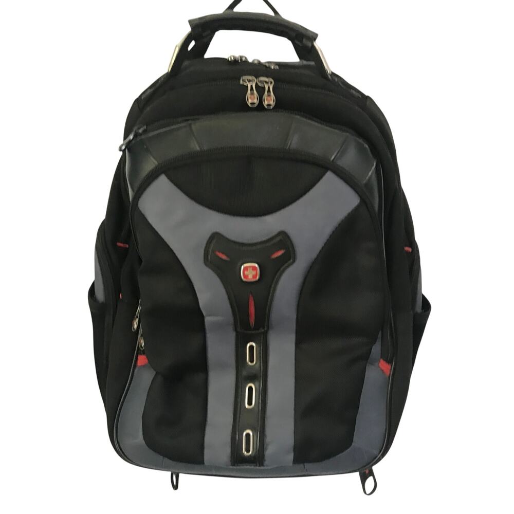 Swiss Gear Wenger Pegasus 17 Inch Laptop Backpack Black Grey TSA model 27306060